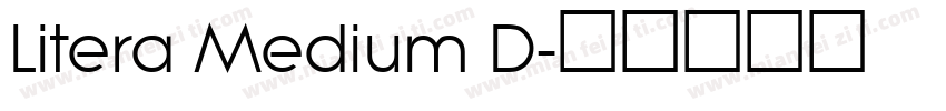Litera Medium D字体转换
